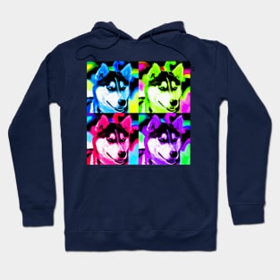 Siberian Husky - Pop Art Design Hoodie